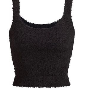 NWT SKIMS COZY KNIT TANK L/XL BLACK